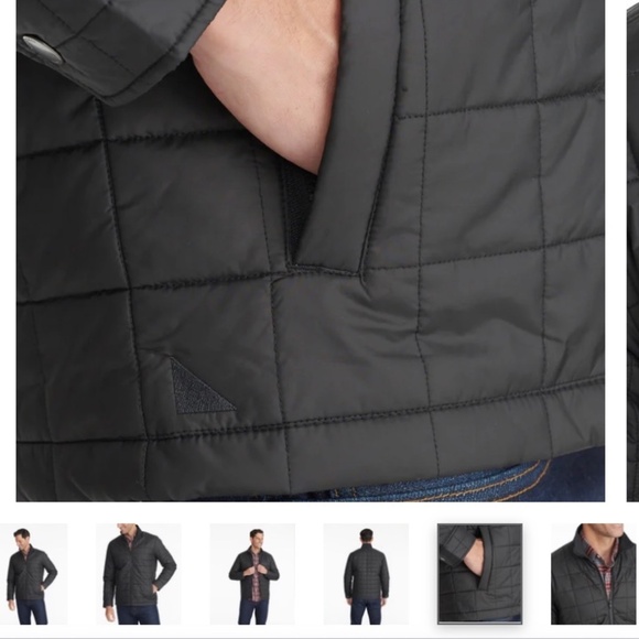 UNTUCKit  Mens Quilted Black Marsten Lightweight City Office Jacket - Sz-L - Picture 3 of 16